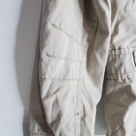 American Eagle Cotton Khaki Button Up Jacket Med - Picture 5 of 9